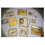 Framed Prints and Empty Wood Frames