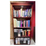 Bookshelf With Books And Magazines Collection