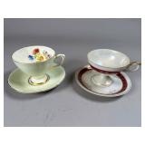 Porcelain Teacup and Saucer Sets, Floral and Red
