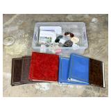 Photo Albums, Storage Tote, and Mixed Contents