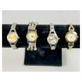 Four Ladies' Quartz Wristwatches Assorted Styles