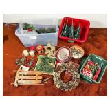 Christmas Decorations Assortment With Wreaths