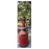 Red Well Pump Table Lamp, Saginaw Mfg. Co.