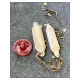 OMC Red Mooring Buoy And Pair Of Boat Fenders