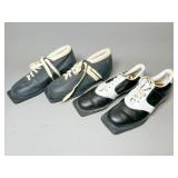 Two Pairs of Bowling Shoes Black and White