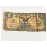 1899 US $1 Silver Certificate Black Eagle Note