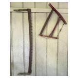 Two-Man Crosscut Saw and Bow Saw