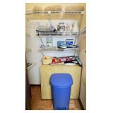 Household Cleaning and Storage Items Lot