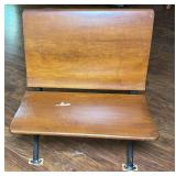 Wood and Cast Iron Bench Seat 24 in. Wide