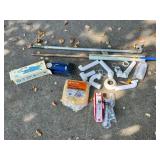 Plumbing Parts Assortment With Foot Pump