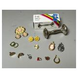 Jewelry Group and Wm. A. Rogers Baby Rattle