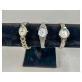 3 Ladies' Wristwatches Assorted Brands