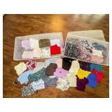 Women's Clothing Lot in Storage Bins