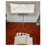 Hamilton No. 400 Music Stand and Sheet Music