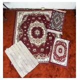 4 Area Rugs Including Orian and Polynaise