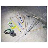 Garden Tools, Rakes, and Watering Cans