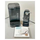Keurig Coffee Maker, Cuisinart Can Opener, Jar Ope