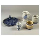 Bennington Potters and Blue Danube Stoneware Set
