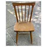 Wood Spindle Back Dining Chair