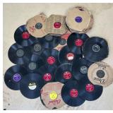 78 RPM Records Mixed Labels 24 Pieces