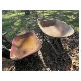 Metal Wheelbarrows with Single Wheels