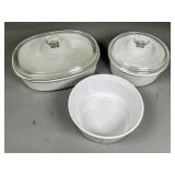 Corning Ware White Bakeware Set with Lids