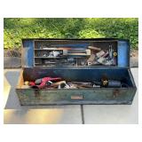 Belknap Blue Grass Metal Toolbox with Tools