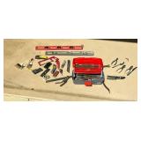 Hand Tools With Toolbox and Levels