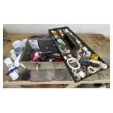 Metal Toolbox With Assorted Plumbing Fittings