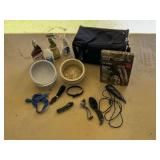 Pet Supplies Lot with Carrier and Clipper