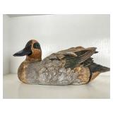 Hand-Painted Carved Duck Decoy Sculpture