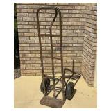 Steel Hand Truck with Solid Rubber Wheels