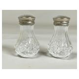 Pressed Glass Salt and Pepper Shaker Set