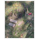 Hand Tools with Braces and Levels