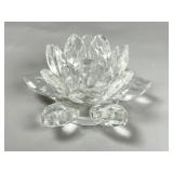 Shannon Crystal Lotus Candle Holder