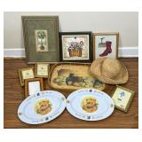 Wall Art, Winnie the Pooh Plates, Tray