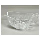 Pressed Glass Gravy Boat with Handle