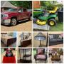 2018 GMC Sierra, John Deere Riding Mower, Tools, Nice Furniture, Home Decor and More