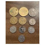 (10) various denomination Israeli coins
