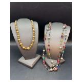 Assorted lengths and design of costume necklaces…..please see all pics