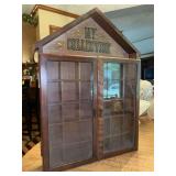 Vintage Enesco “My Collection” Wall Hanging Curio Cabinet for Miniatures…..14 x 19-3/4 tall