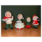 Vintage Josef Originals Christmas Caroler figurines…..3-1/4 to 4-2/4” tall in original box