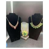 (3) gorgeous vintage necklaces