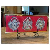 Gorgeous 3-piece set of Gorham silverplate angels…..each is approx. 2-3/4” tall….in original box with sleeve