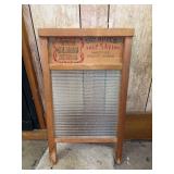 Advertising glass washboard….13 x 23