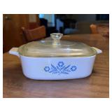 Corning Ware Blue Cornflower 1 qt. Lidded casserole dish