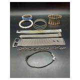 Grouping of bracelets…..mesh, bangle, stretchy
