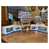Great grouping of collectible die-cast collectible cars…..(4) are Hallmark Keepsake Ornaments