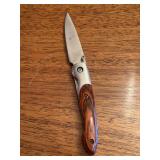 Nice looking unmarked single blade pocket knife…..3-3/8” closed