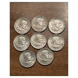 (8) Susan B Anthony Dollars…..7 are 1979-D and 1 is 1979-P